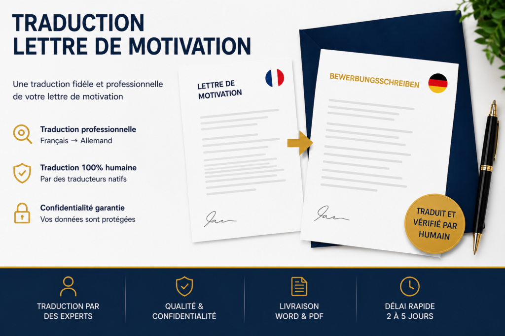 Traduction de Lettre de Motivation