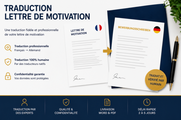 Traduction de Lettre de Motivation