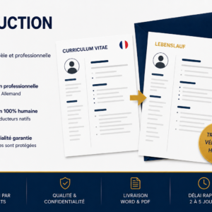 Traduction de CV